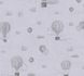 Non-woven wallpaper kids balloons clouds grey 77077-2 2