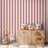 Non-woven wallpaper kids stripes red cream 77078-6 1