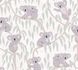 Non-woven wallpaper kids koalas trees beige green 77134-1 2