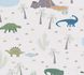 Non-woven wallpaper kids dinosaur cream green 77140-1 2