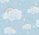 Non-woven wallpaper kids rainbow blue colourful 77144-1 2