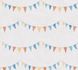 Non-woven wallpaper kids garland cream colourful 77171-1 3