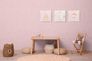 Non-woven wallpaper kids plain concrete look pink 77178-4 1