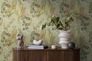 Non-woven wallpaper animals exotic green beige 78218-1 5