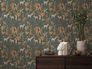 Non-woven wallpaper animals exotic green brown 78218-2 1