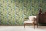 Non-woven wallpaper leaves tropical green blue 78219-1 6