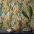 Non-woven wallpaper jungle leaves green yellow 78220-1 1