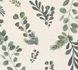 Non-woven wallpaper leaves branches cream green 78221-1 2