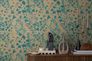 Non-woven wallpaper floral tendrils brown blue 78223-2 5