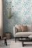 Non-woven wallpaper floral tendrils grey blue 78223-4 6