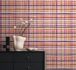 Non-woven wallpaper checkered red cream 78224-1 1