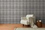 Non-woven wallpaper checkered black white 78224-4 1