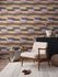 Non-woven wallpaper stripes abstract brown blue 78225-2 5