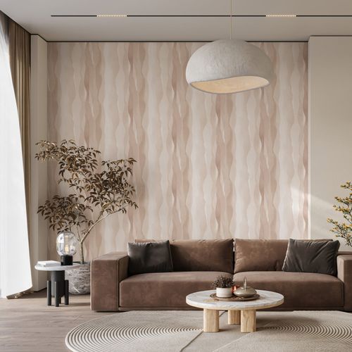 Non-woven wallpaper watercolor look modern beige grey 81636
