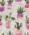 Non-woven wallpaper floral cactus grey green purple 81653 2