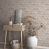 Non-woven wallpaper tile concrete look beige grey 81654 3