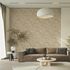 Non-woven wallpaper tile concrete look beige grey 81659 1