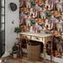 Non-woven wallpaper art paintings green red beige 81662 1