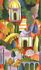 Photo Wallpaper Garden Art Painting Yellow Red Blue 81664 2