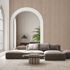 Non-woven wallpaper 3D look stripes brown grey 81694 1