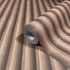 Non-woven wallpaper 3D look stripes brown beige 81698 4