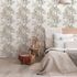 Non-woven wallpaper jungle palm trees cream brown 82454 1