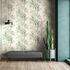 Non-woven wallpaper jungle palm trees beige green 82456 3