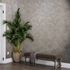 Non-woven wallpaper tiles graphic beige grey gloss 35510 1
