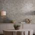 Non-woven wallpaper tiles graphic beige grey gloss 35510 3