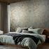Non-woven wallpaper tiles blue copper metallic 35512 3
