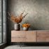 Non-woven wallpaper tiles blue copper metallic 35512 4