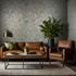 Non-woven wallpaper tiles blue copper metallic 35512 7