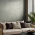 Non-woven wallpaper plain shabby blue copper metallic 35526 3