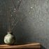 Non-woven wallpaper plain shabby blue copper metallic 35526 4