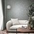 Non-woven wallpaper plain shabby blue copper metallic 35526 6