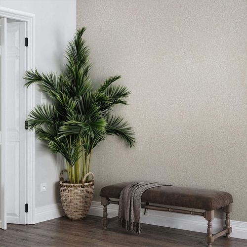 Non-woven wallpaper floral shabby flowers cream beige 35531