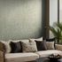 Non-woven wallpaper floral shabby blue gold metallic 35532 1