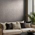 Non-woven wallpaper floral grey copper metallic 35534 4