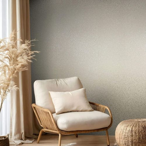 Non-woven wallpaper graphic cream beige gloss 35535