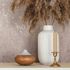 Non-woven wallpaper concrete look beige grey metallic 35125 1