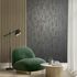 Non-woven wallpaper plaster look black gloss 35130 3