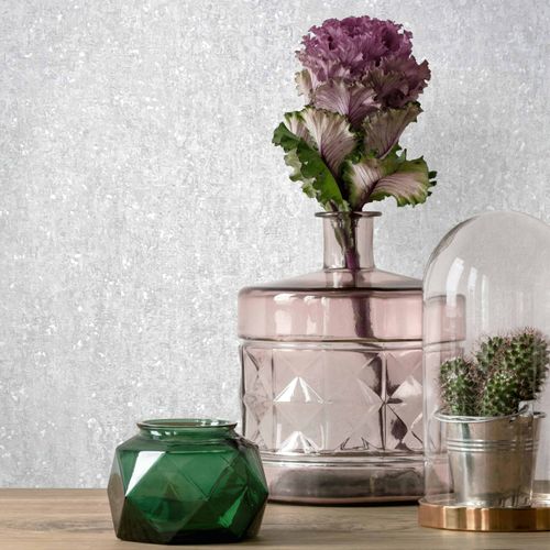 Non-woven wallpaper concrete look shabby grey white 35135