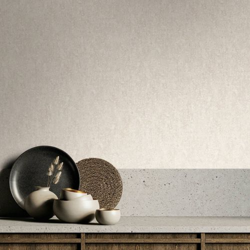 Non-woven wallpaper concrete look shabby beige grey 35138