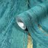 Non-woven wallpaper concrete look turquoise gold 35167 3