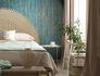 Non-woven wallpaper concrete look turquoise gold 35167 4