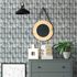 Non-woven wallpaper concrete look graphic grey 81649 3