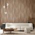 Non-woven wallpaper wood look waves graphic brown 81667 1