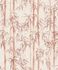 Non-woven wallpaper floral bamboo leaves pink orange 81670 2