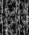 Non-woven wallpaper floral bamboo leaves black grey 81672 2