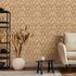 Non-woven wallpaper wood look graphic diamonds beige 81676 3